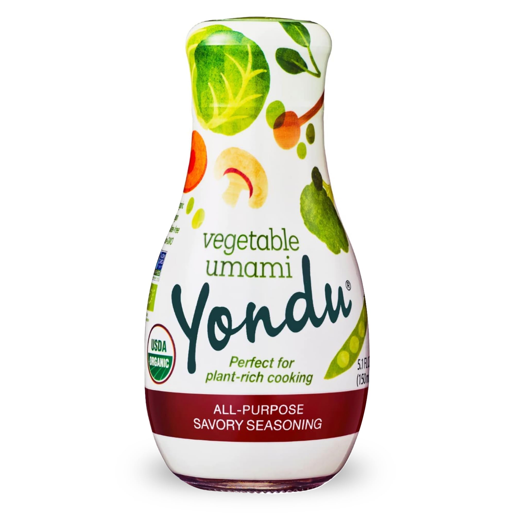 YONDU Organic Umami Seasoning Sauce: Replacement for Liquid Aminos, Fish Sauce, Soy Sauce. Non GMO, 100% Plant Based, Gluten Free (5.1 fl oz)