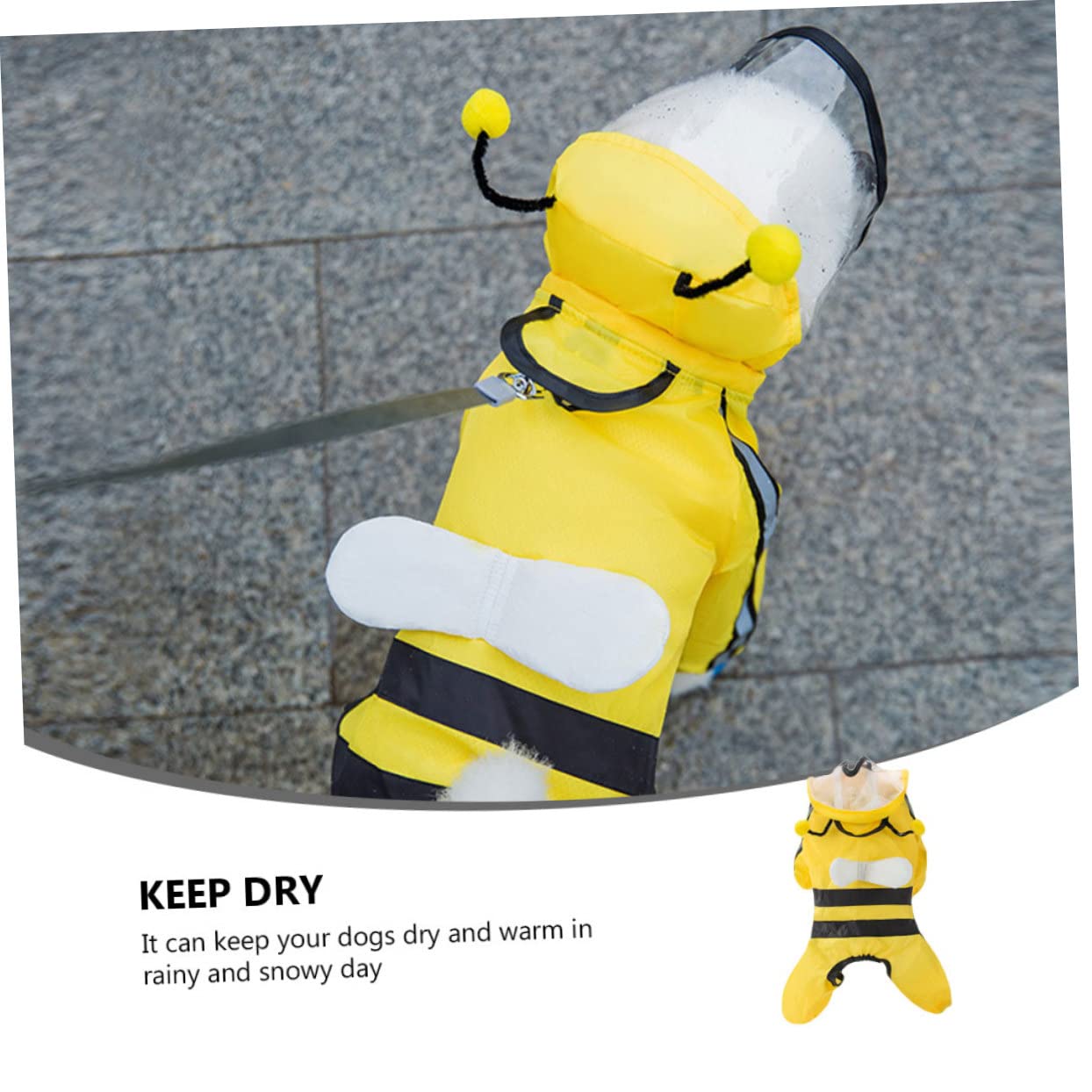 Manteaux imperméables pour Chiens, imperméables pour Chiens, 2 pièces, Tissu imperméable pour Animaux de Compagnie, Grand Chien Glissant