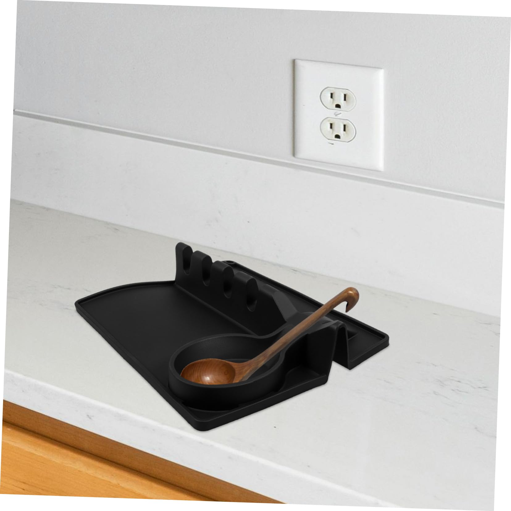 OUNONA 5stücke Spoon Rest Küchenutensilienhalter Aus Hitzebeständigem Eleganter Grauer Farbton Für Löffel Spatel Kochutensilien Für Jede Küchenarbeitsplatte