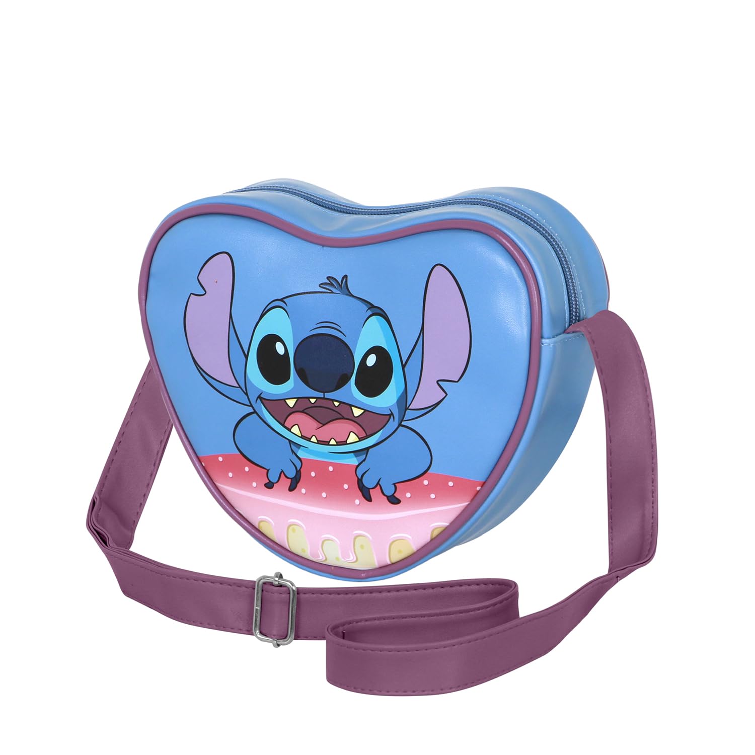 Disney Lilo and Stitch Cake-Casual Heart torba na ramię, niebieska, 21 x 15,5 cm, Niebieski Lilo i Stitch, Jeden rozmiar, Torba na ramię w kształcie serca