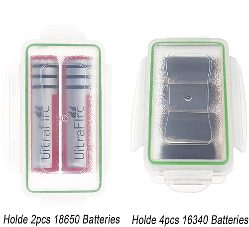 Miniatura 4 de Estuche de almacenamiento de batería de plástico resistente al agua Soporte de batería 18650 Estuche de batería 16340 (4 unidades)