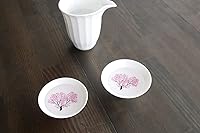 Vista 5 de 丸モ高木陶器 Tazas de sake japonesas que cambian de color en flor de cerezo (par)
