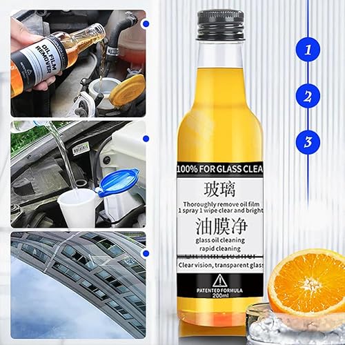 Miniatura 7 de Limpiador de película de aceite de vidrio para automóvil, removedor de película de aceite de vidrio, limpiador de parabrisas de automóvil con