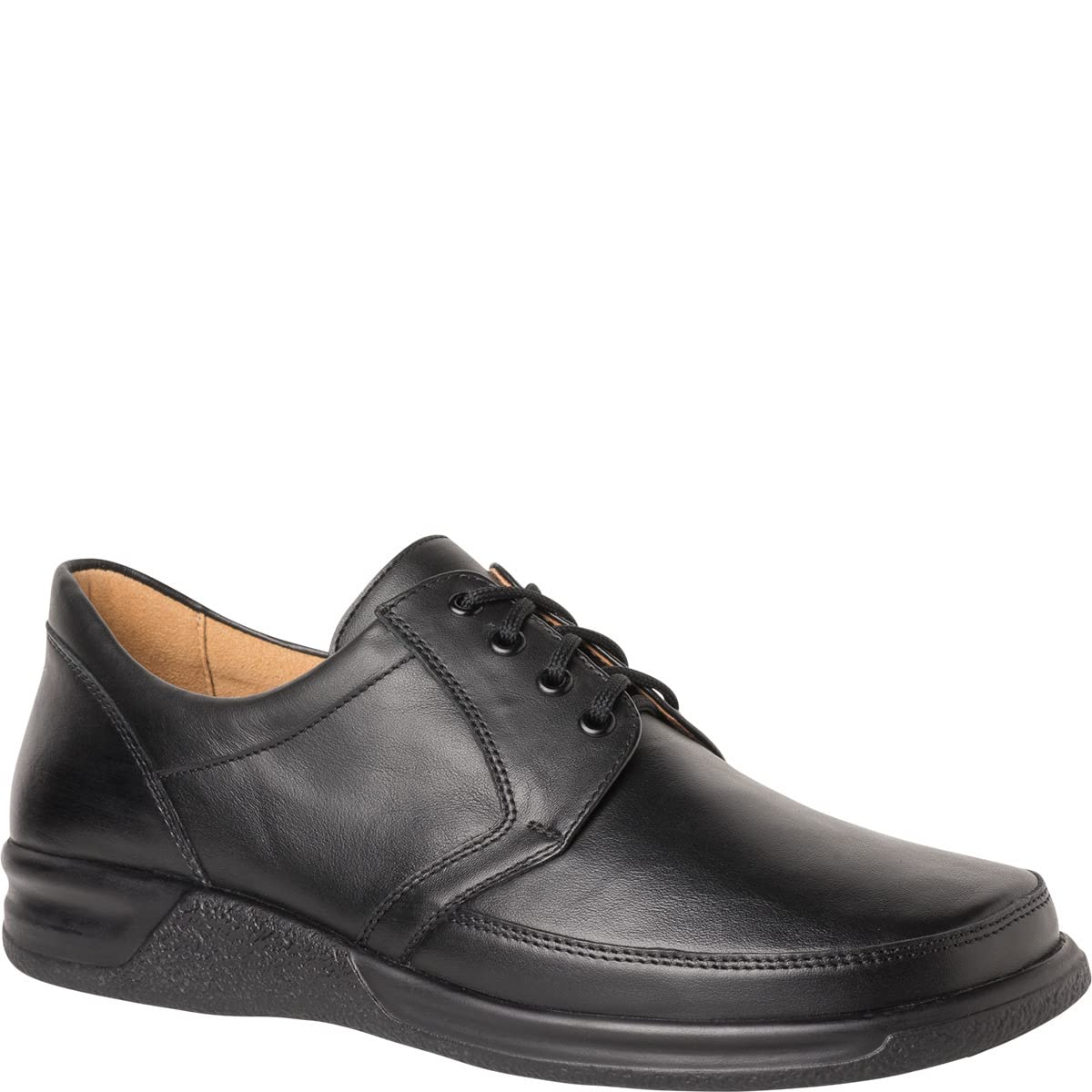 Ganter SENSITIV Kurt, szerokość K 3-256701-01000 półbuty męskie, czarny, 44.5 EU X-Weit