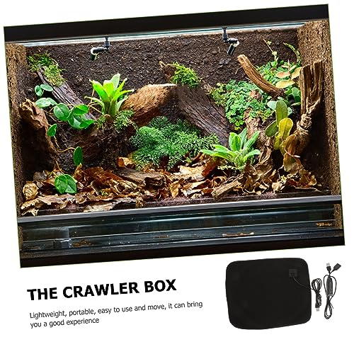 Alfombrilla térmica para reptiles LIOOBO USB negra miniatura 4