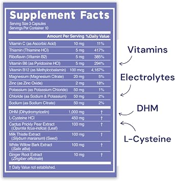 Blowfish Wingman | Supplement with DHM + L-Cysteine + Electrolytes | Feel Better After Drinking | Pre-Alcohol Liver Support & Hydration