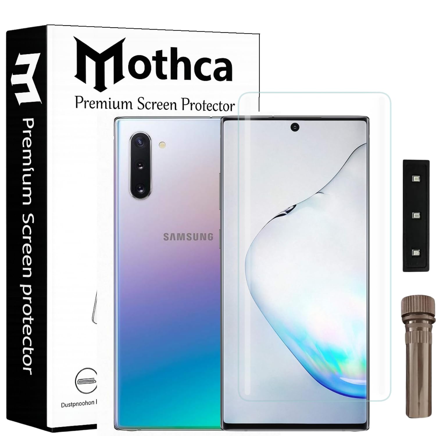 Mothca Premium Curved UV Tempered Glass Screen Protector for Samsung Galaxy Note 10 Plus | HD Clear | Full Screen Coverage (Pack of 1)-picture-15