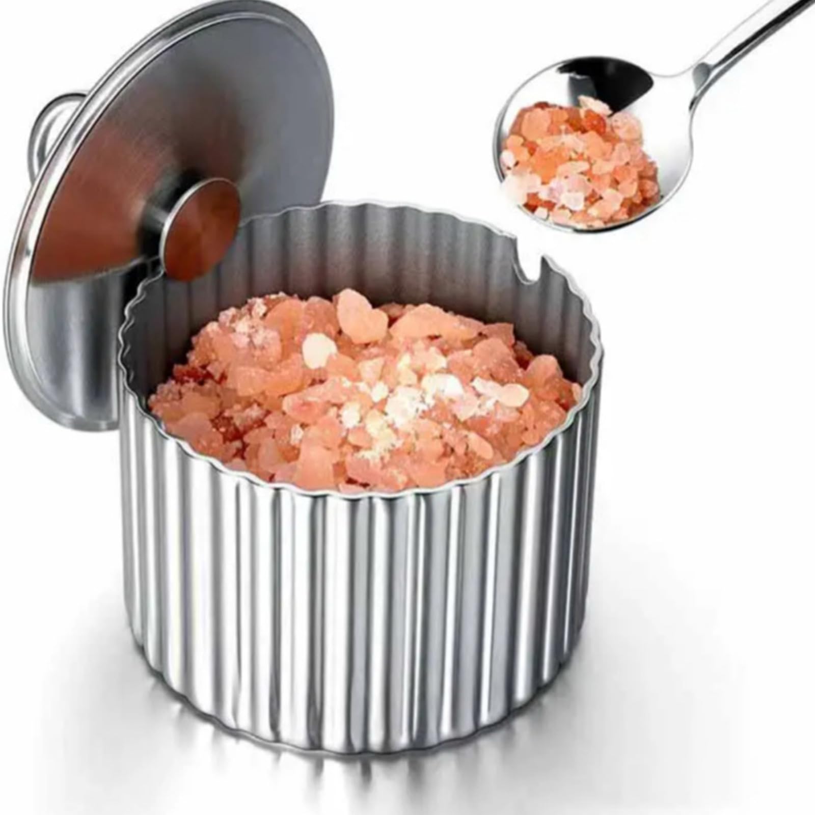 Barattoli condimenti Premium per e Zucchero, Realizzati in plastica e Vetro per Uso Alimentare con Coperchio sigillato Sicuro per preservare la freschezza per Le Esigenze Cottura