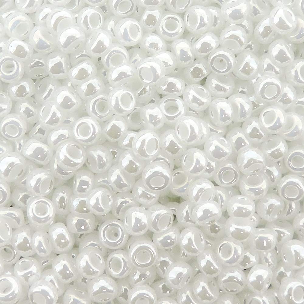 Miyuki Rocaille Rocaille Rocailles-Perlen, Größe 11/0, 24 g, 12,7 cm, Weiß (11-420)
