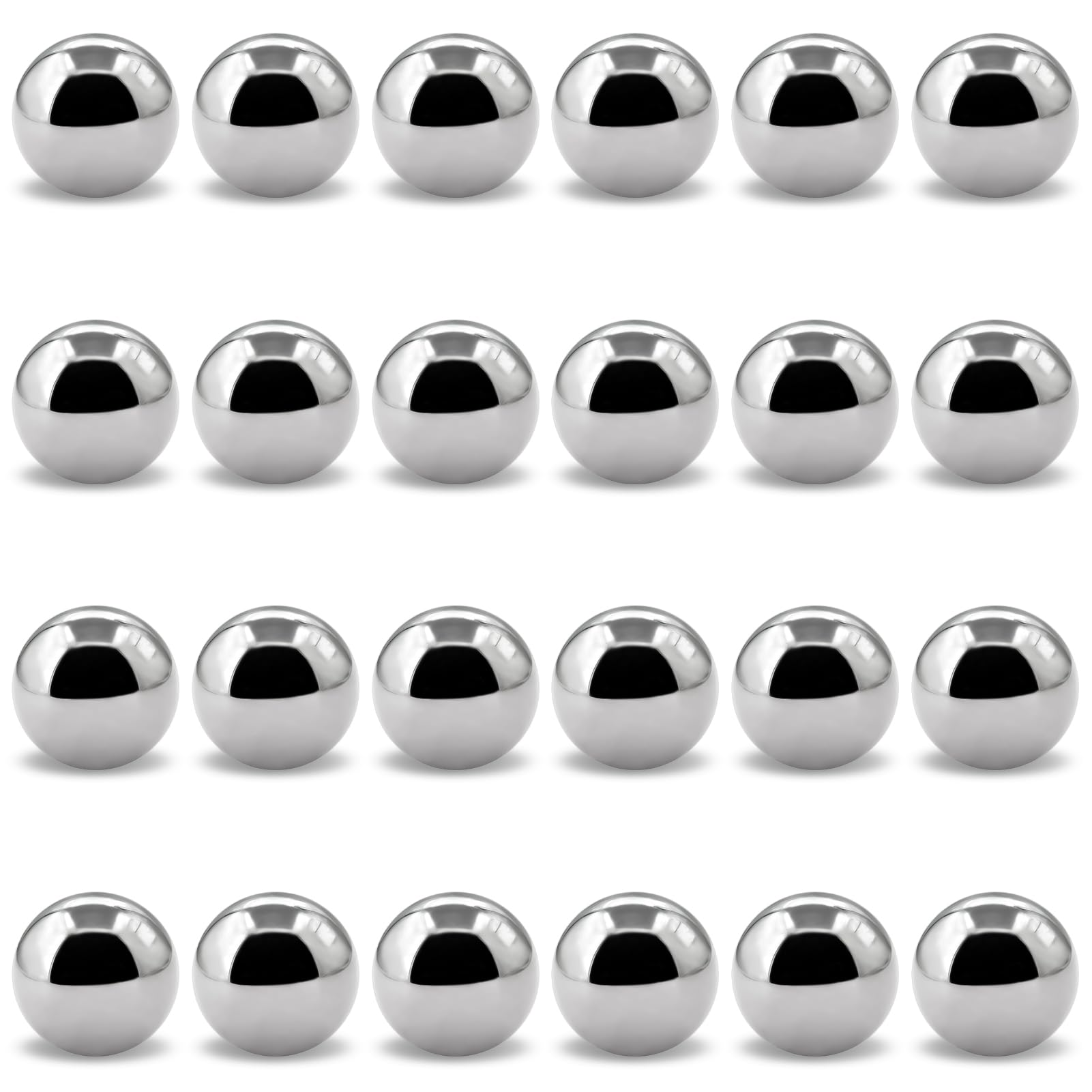 Chrome Steel Bearing Balls - 25 Pack (1/2 Inch) -20