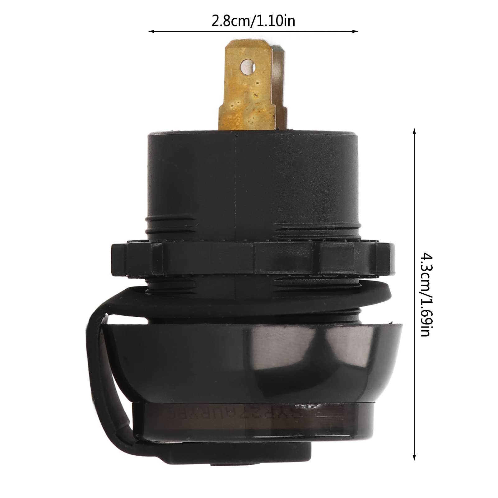 Podwójne gniazdo ładowarki USB Adapter ładowarki DC12V Adapter gniazdka elektrycznego do quadów, pojazdów kempingowych, SUV-ów, łodzi