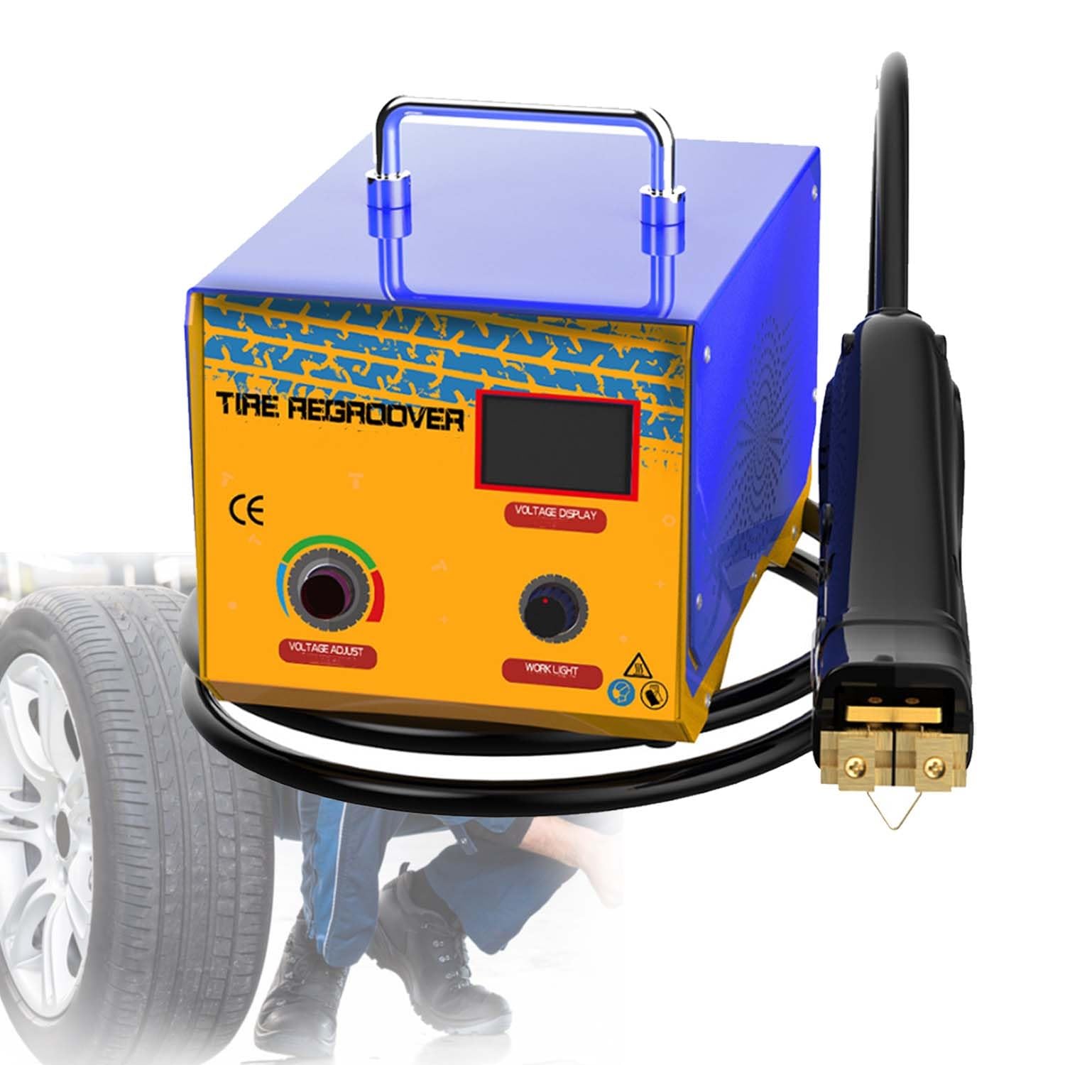 Máquina Ranuradora De Neumáticos Eléctrica 1000W Con 20 Cuchillas U/V, Ancho Ajustable 2-14mm, Profundidad 9-14mm, Ideal Para Camiones, Coches Y Neumáticos Industriales