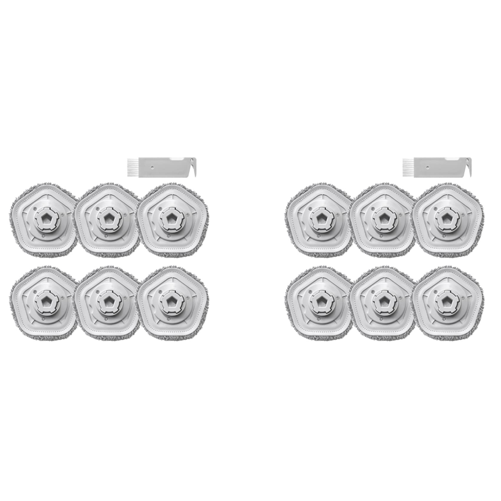 Hndhbfgrt 2X Mop Pad Spare Parts for Bot W10 & W10 Pro Self-Cleaning Robot Vacuum Cleaner Replacement Parts