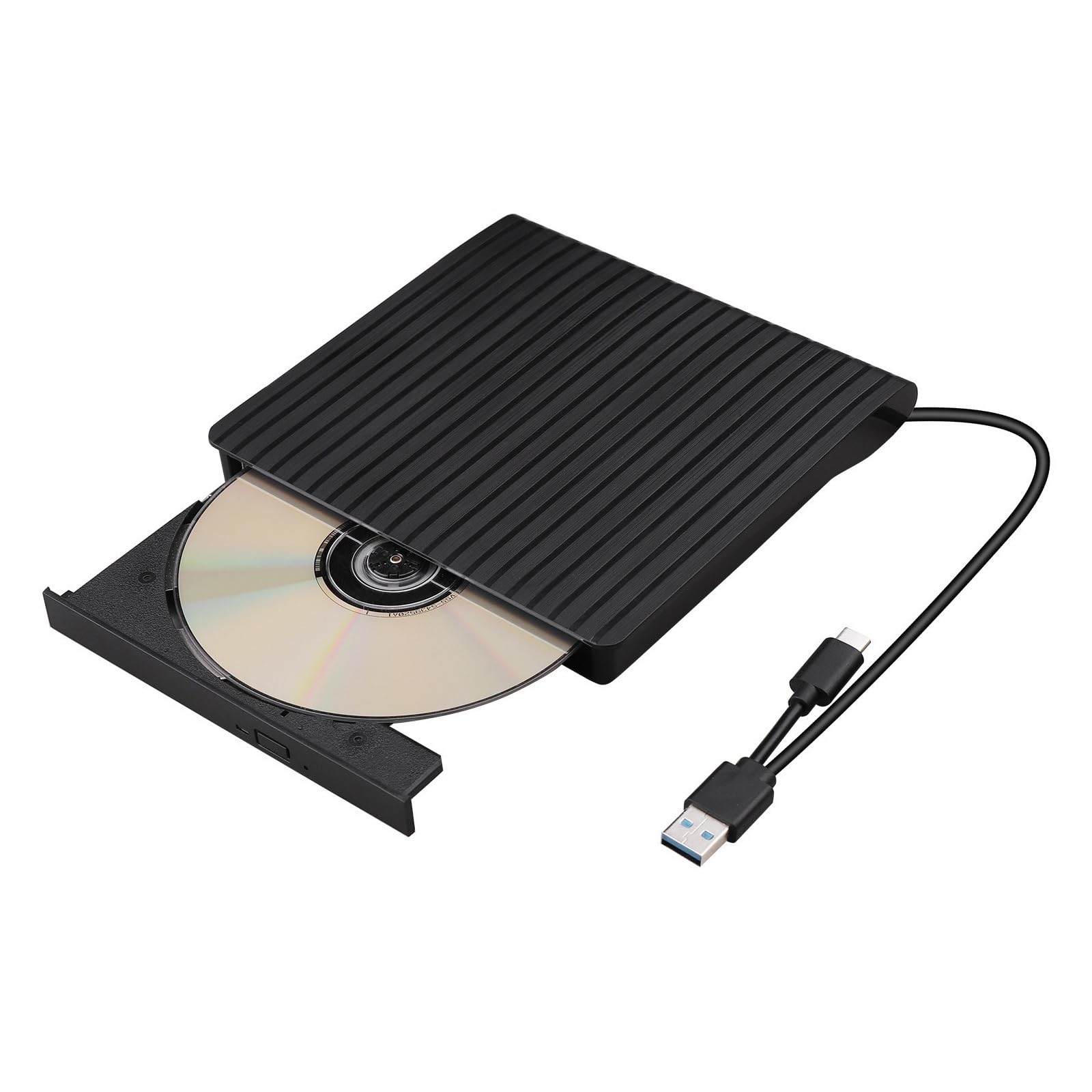 Reproductor de DVD Grabadora De DVD USB3.0 Tipo-c, Interfaz Dual, CD Móvil, Unidad Óptica Externa For Ordenador Portátil