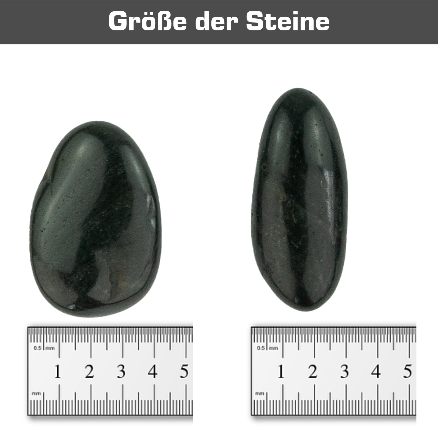 Dekosteine schwarz poliert 20 kg, Kieselsteine Garten 3-5 cm, Zierkies für Vasen