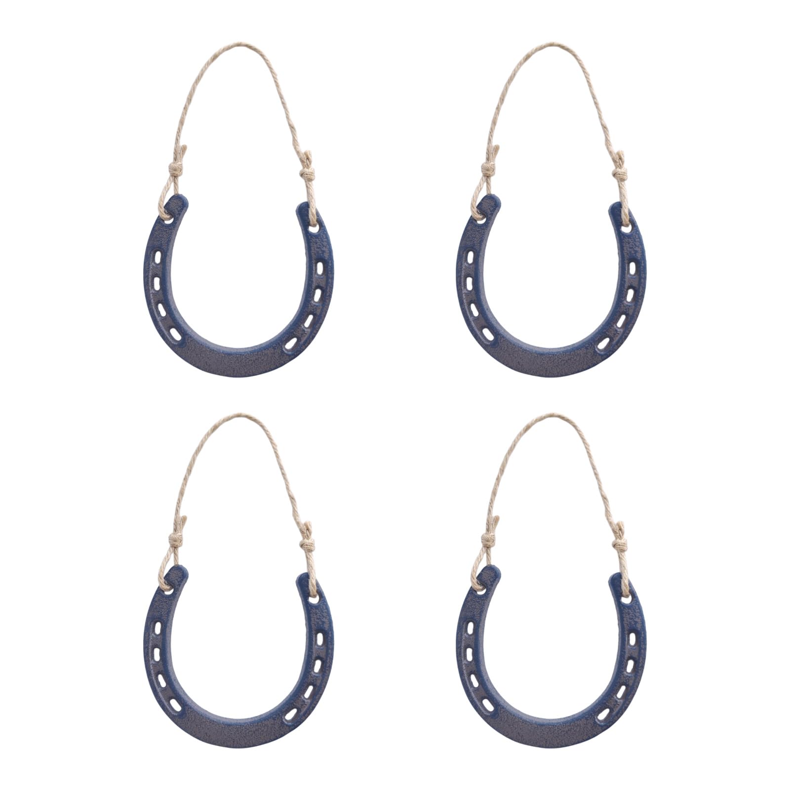 4Pcs Horseshoe Good Luck Charm Cast Iron Horseshoe Wall Decorations for Prosperities and Fortunes Housewarmings Gift Lucky Cast Iron Horseshoes