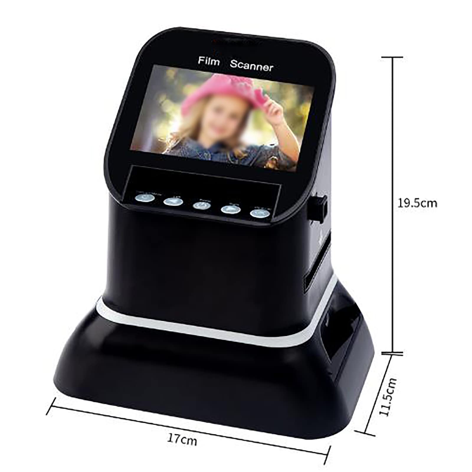 Scanner Digitale per Pellicole E Diapositive, Compatibile con 5 Tipi di Pellicola 120, Alta Risoluzione 120, Converte Negativi E Diapositive da 35 Mm, 135, 126 E 127 in Formato JPEG Digitale.