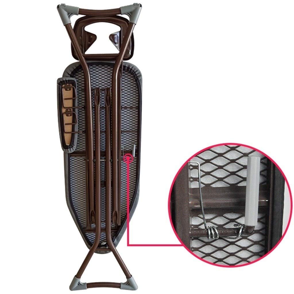 Tabla de Planchar de Hotel, Tabla de Planchar de Seguridad Gruesa Tabla de Planchar Ajustable de 5 velocidades, Acero, con Soporte de Manga retráctil Tablas de Planchar de 145 * 34 * 90 cm (