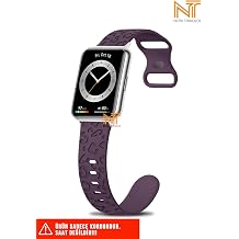 Huawei Watch Fit 2 Uyumlu A+ Kalite Leopar Desenli Silikon Kordon