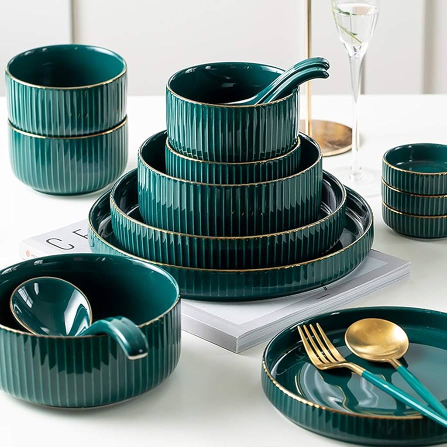 ハンドメイド 陶器 食器セット 5点セット ユニークデザイン ハンドメイド 陶器 食器セット 5点セット ユニークデザイン