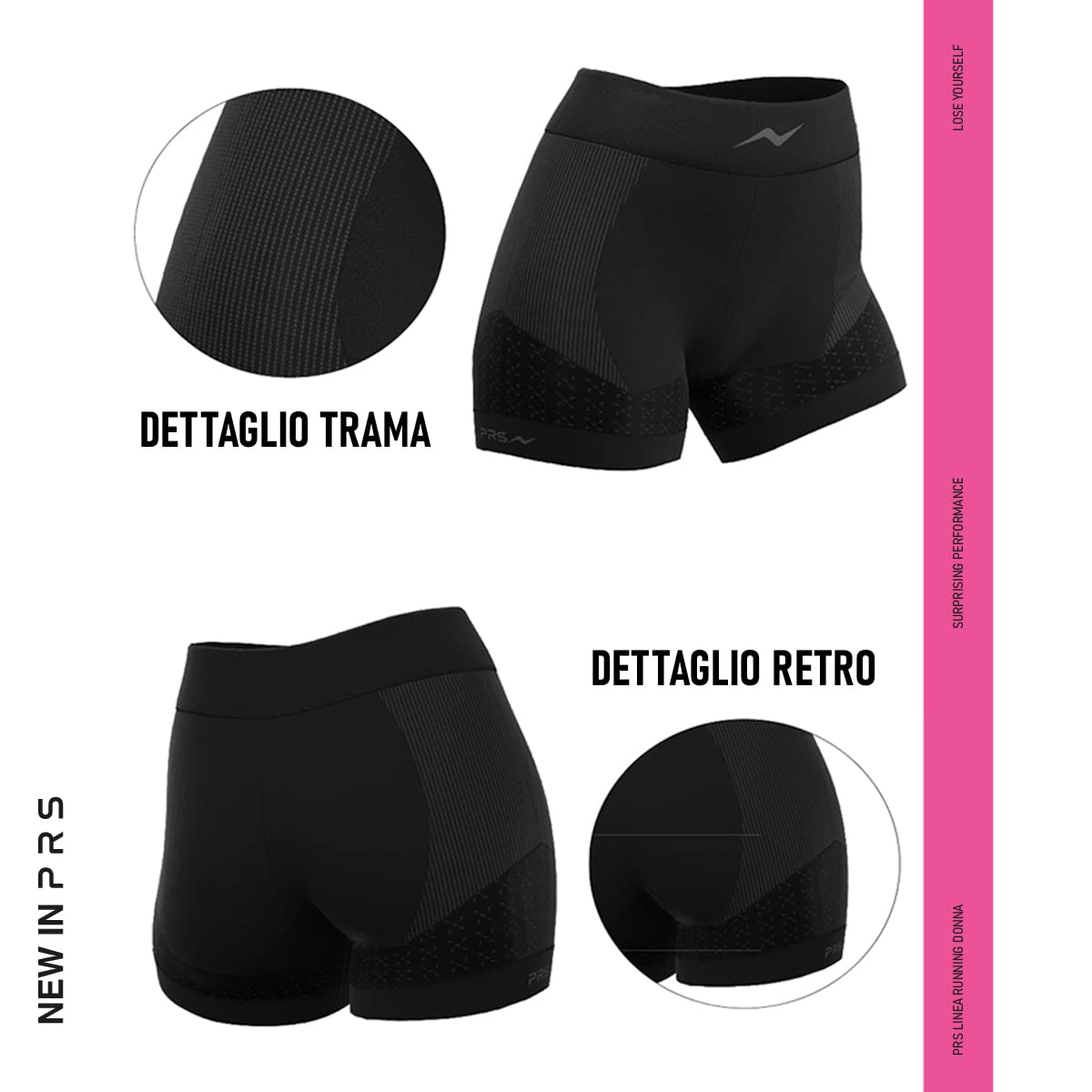 PRS Leggings Sportivi Donna, Pantaloncini da Corsa Donna Shorts, Leggins Vita Alta per Running, Yoga, Crossfit, Fitness, Palestra, Beach Volley, Pallavolo, Ciclismo