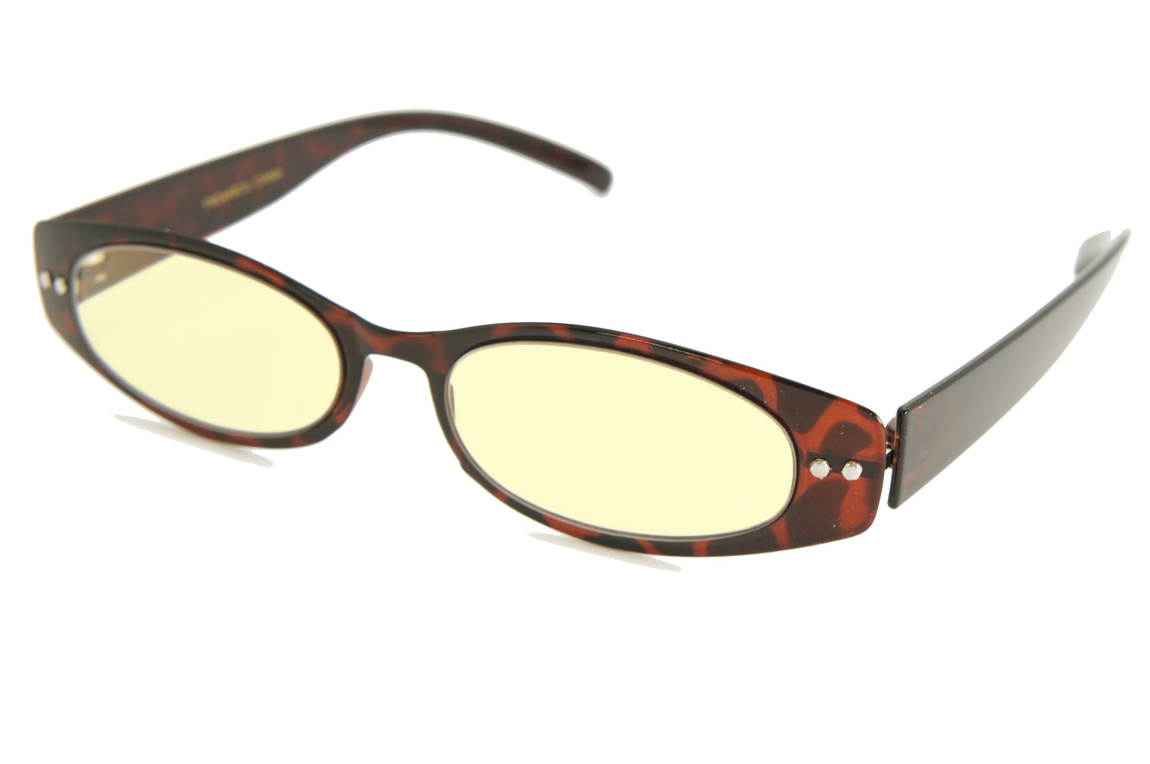 COLOR VIPER #1 Flexlite Uv Protection, Anti Blue Rays Harmful Glare Computer Eyewear Glasses (oval flexible shiny tortoise/computer lenses)