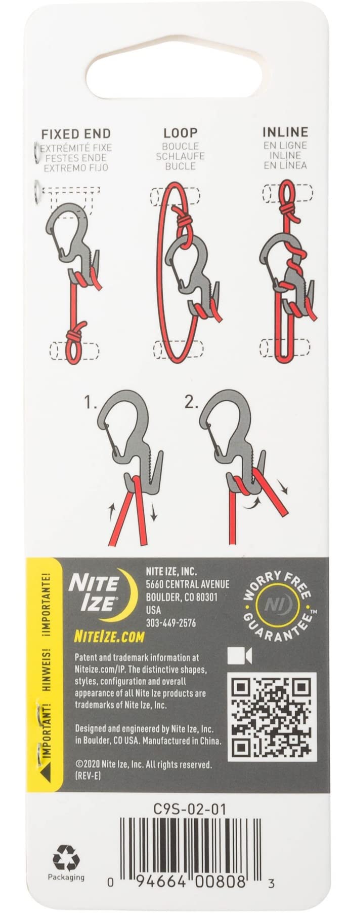 Nite Ize Figure 9 Carabiner Small - Black