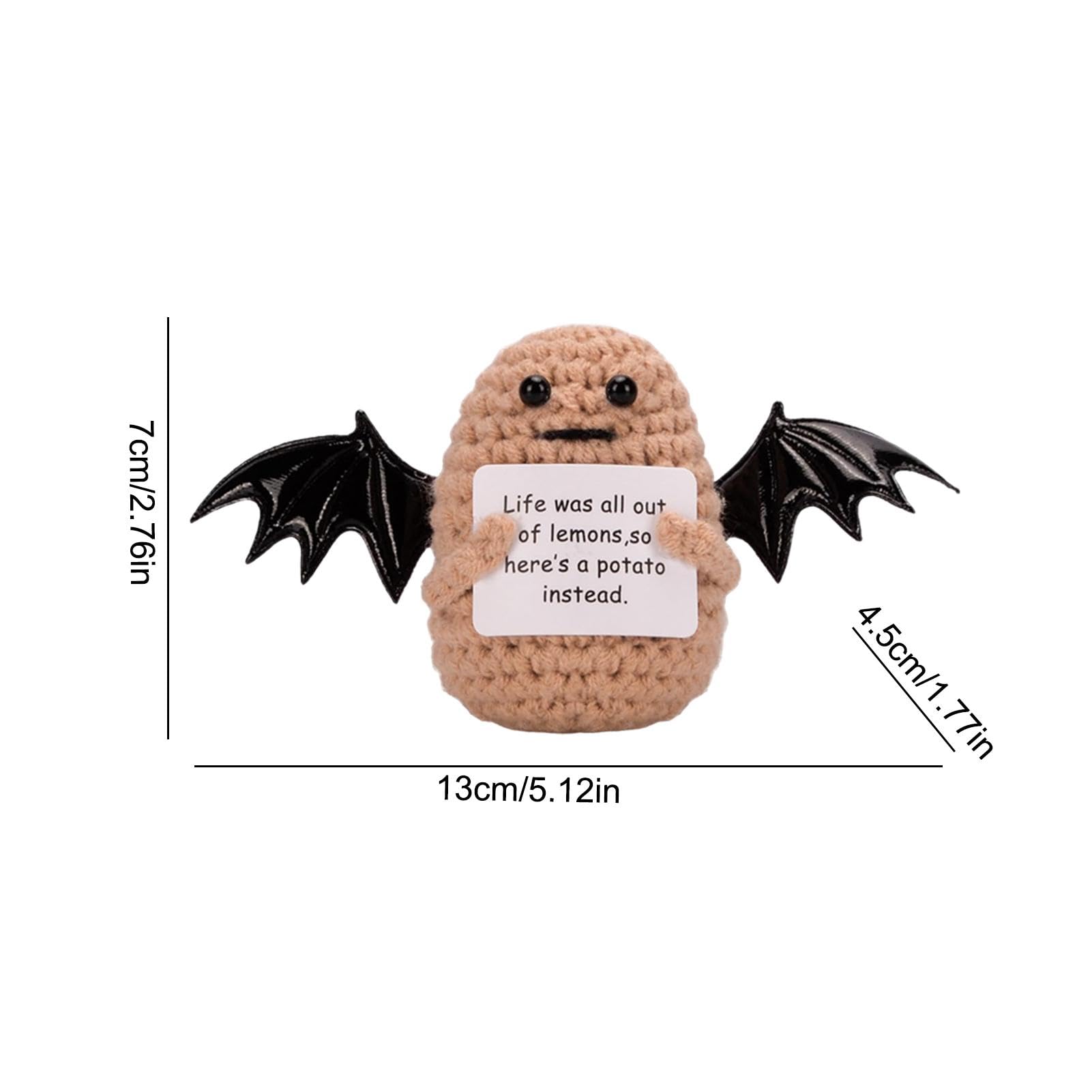 Peluche patate au crochet faite main, cadeau de pomme de terre de soutien émotionnel, cadeau