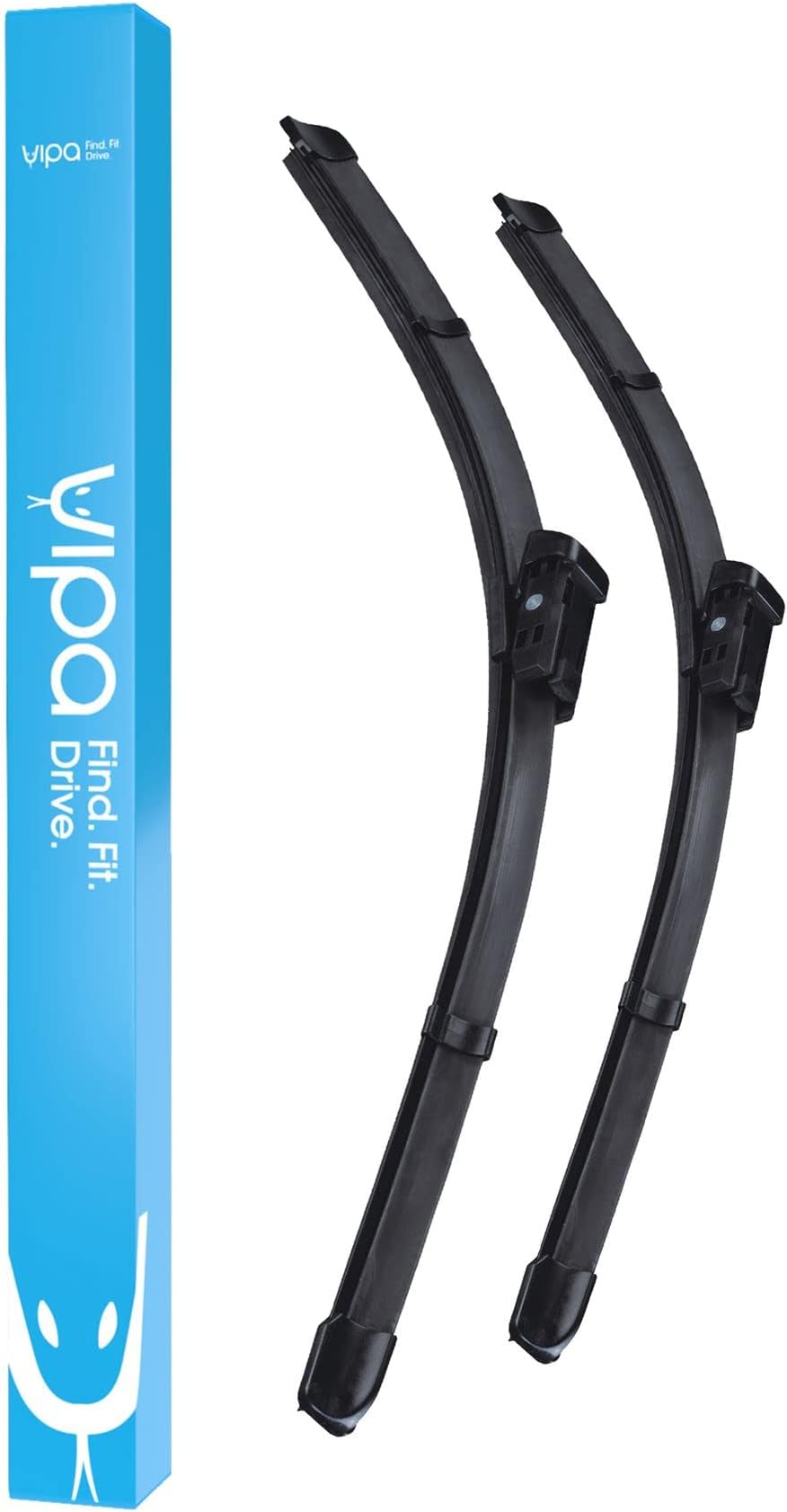 Vipa Car Parts Premium Wiper Blade Kit | Fits: PORSCHE CAYMAN Coupe (Mar 2013 to Aug 2018) | All-Weather Performance | Durable, Streak-Free Windshield Wipers | Easy Installation