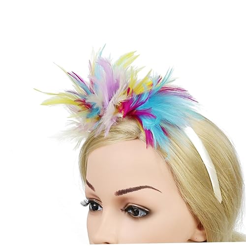 Miniatura 5 de Abaodam 1920 s Prom Headband Gatsby Headband Fascinator Headband Carnival Fascinator Fascinators for Women Tea Party Pride Hat Black Headbands