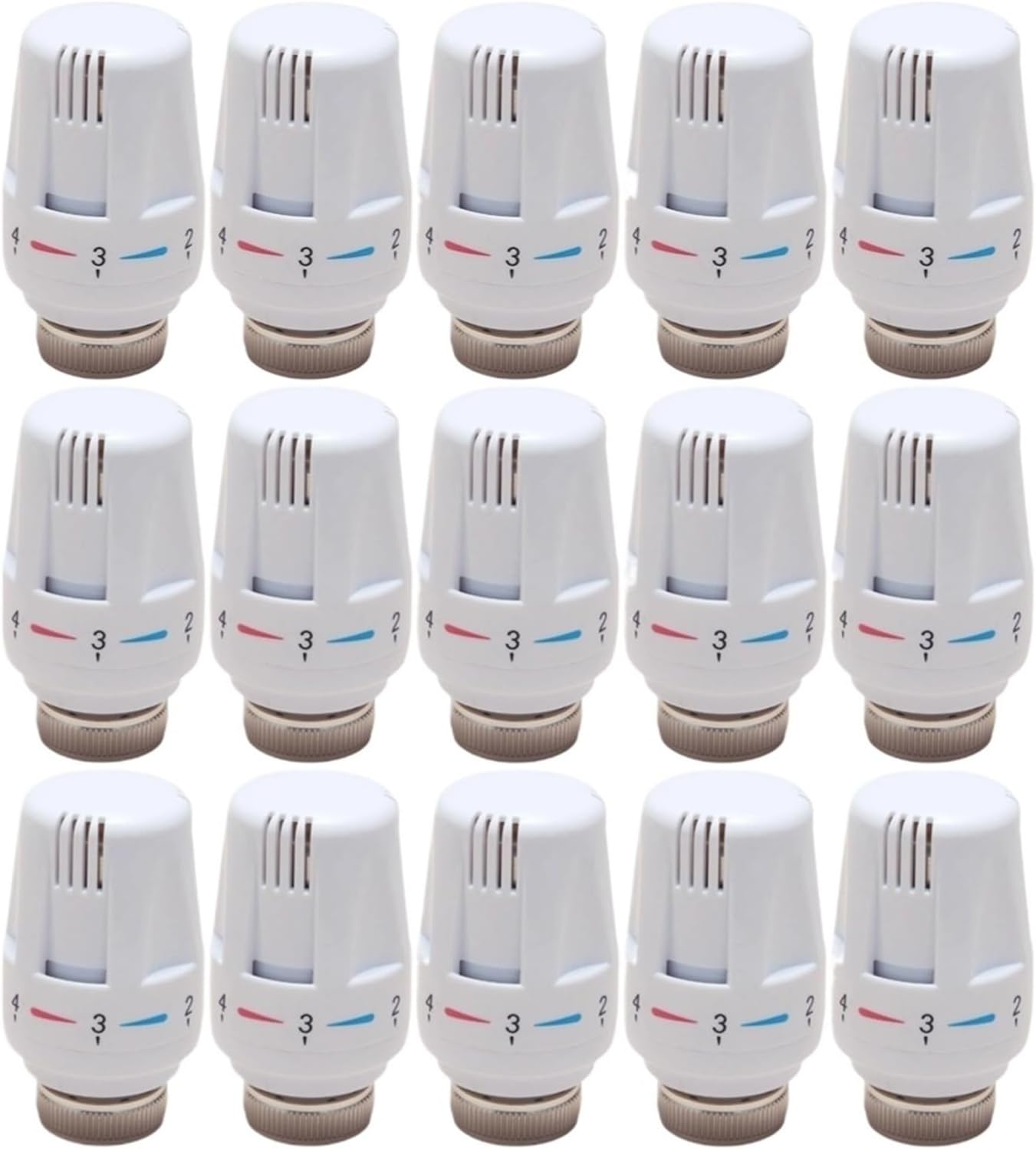 Radiator Thermostatic Control Temperature Thermostat | Valve Adjustable Floor Heating(4pcs)