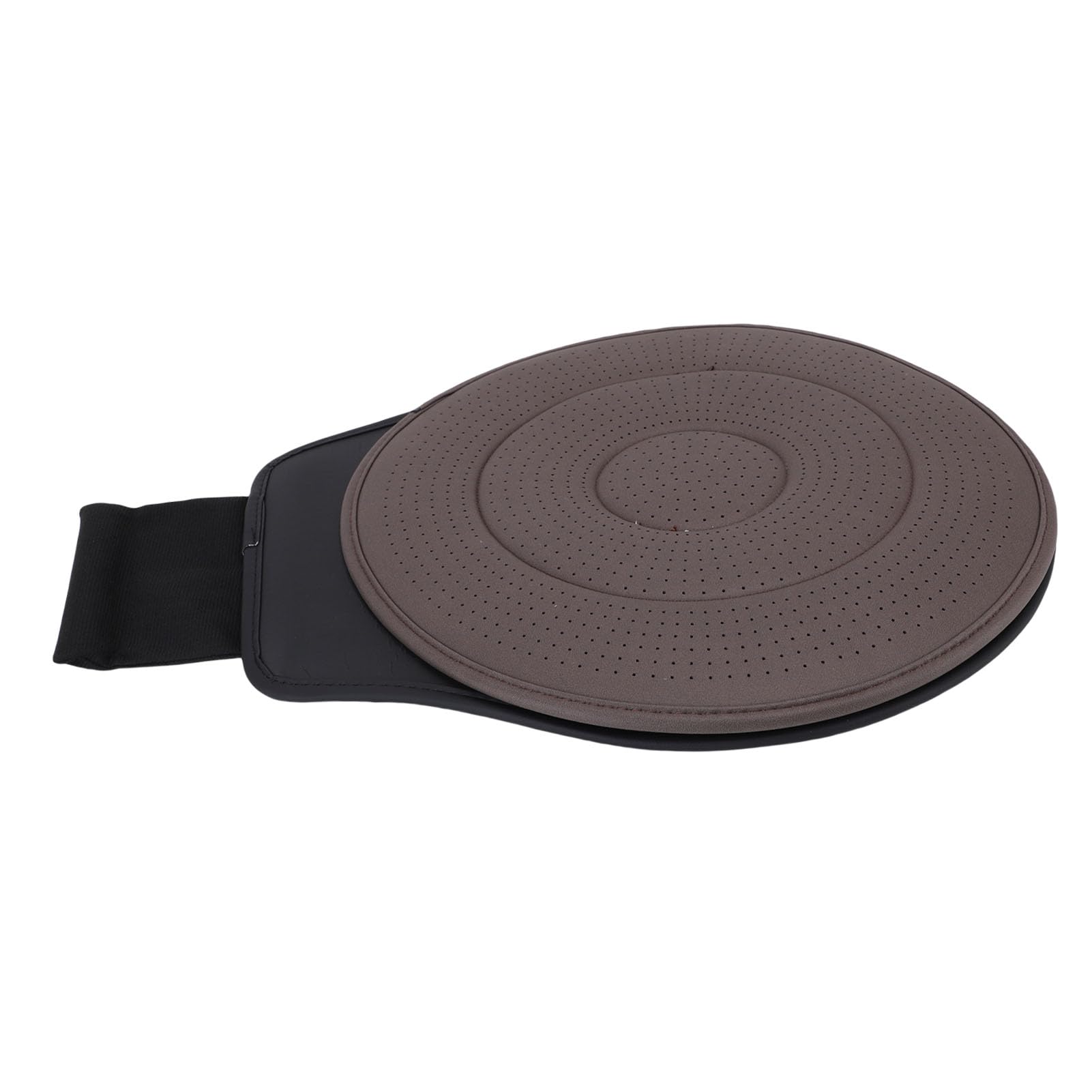 Fabater Cuscino Girevole per Auto, Girevole a 360 Gradi, Morbido e Traspirante, per SUV, Camion, Auto, Materiale PU per Tutte le Stagioni, Design Ergonomico Guida Confortevole (Caffè)