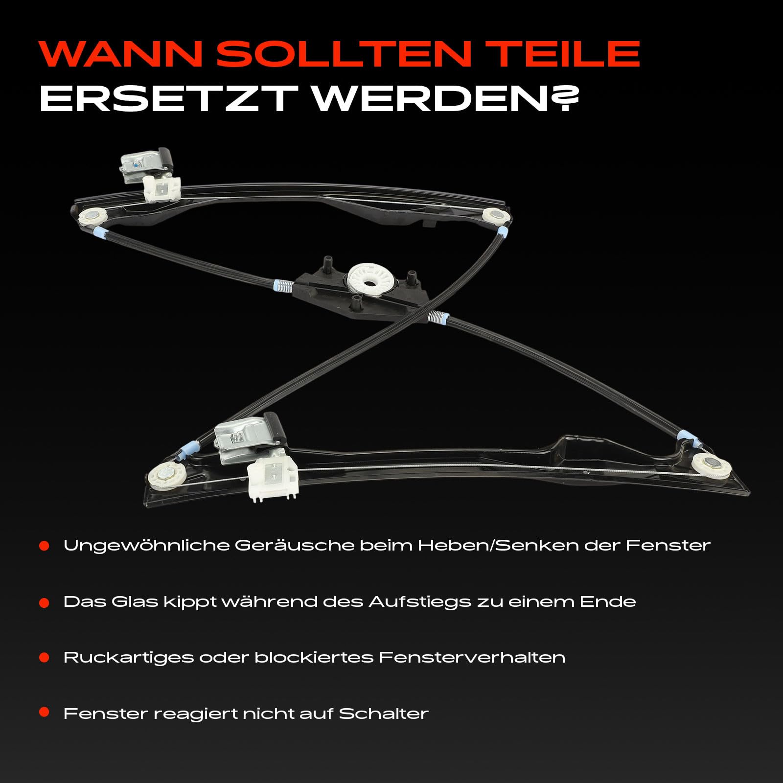 Frankberg Fensterheber elektrisch ohne Motor 4/5 Türer Vorne Links Kompatibel mit Fabia I 6Y2 6Y3 6Y5 Alle Motoren 1999-2008 6Y1837461