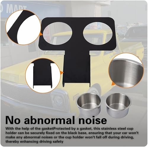 Miniatura 7 de Portavasos de camión para Chevy GMC 1973-1987 C10 C20 C30 K10 K20 K30, soporte desmontable para bebidas para consola central, accesorios de