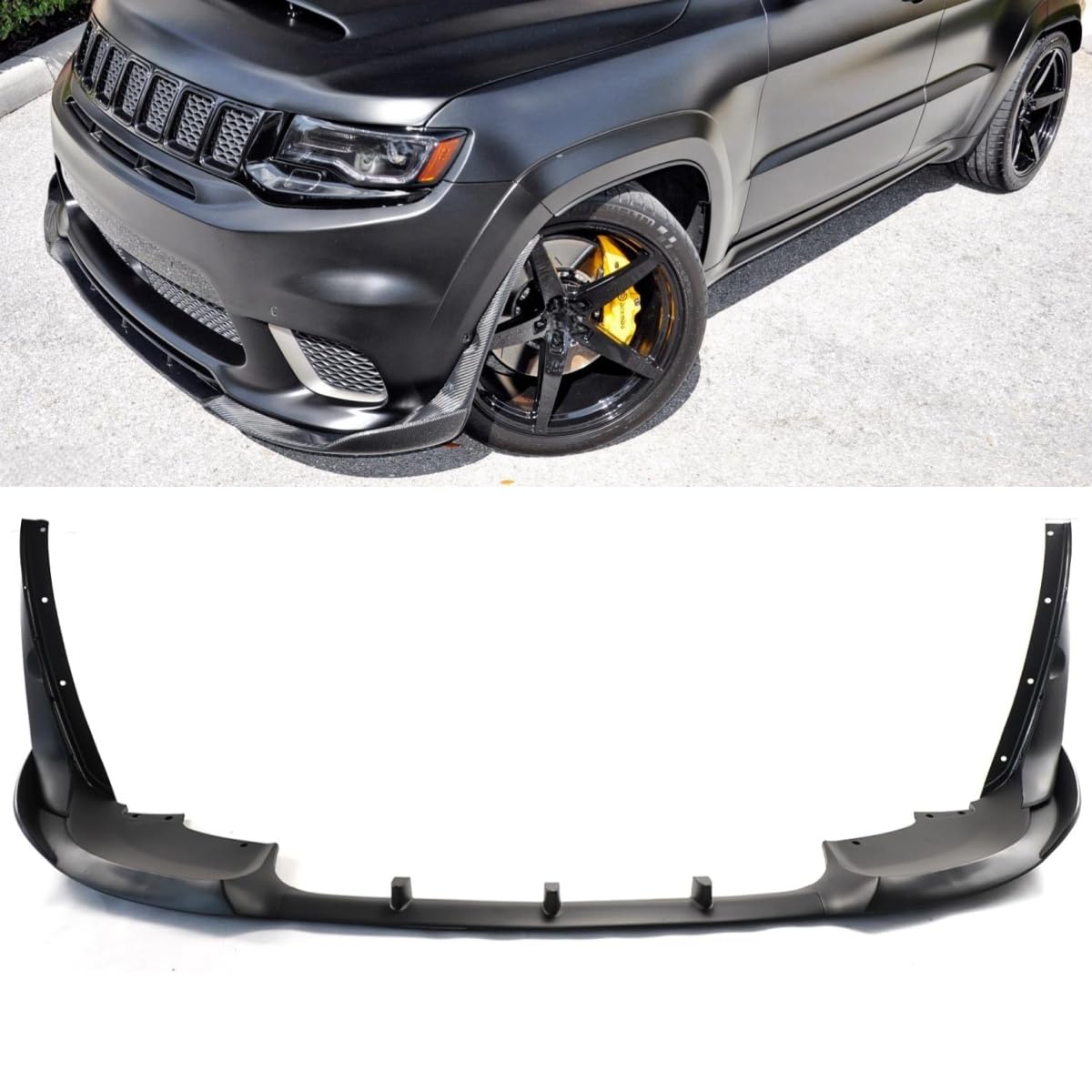 Front Lip with Side Winglets 5Pcs Compatible with for Jeep Grand