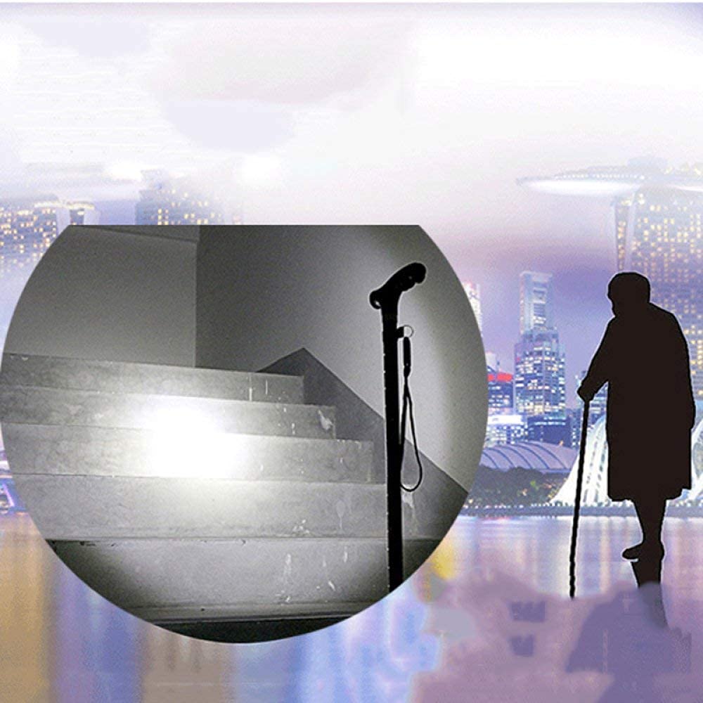 Laska dla osób starszych Laska dla osób starszych Laska dla osób starszych Rozkładana lampa do chodzenia Chodzik Praktyczny (Kolor: C, Rozmiar: Kula) Prezent charitable