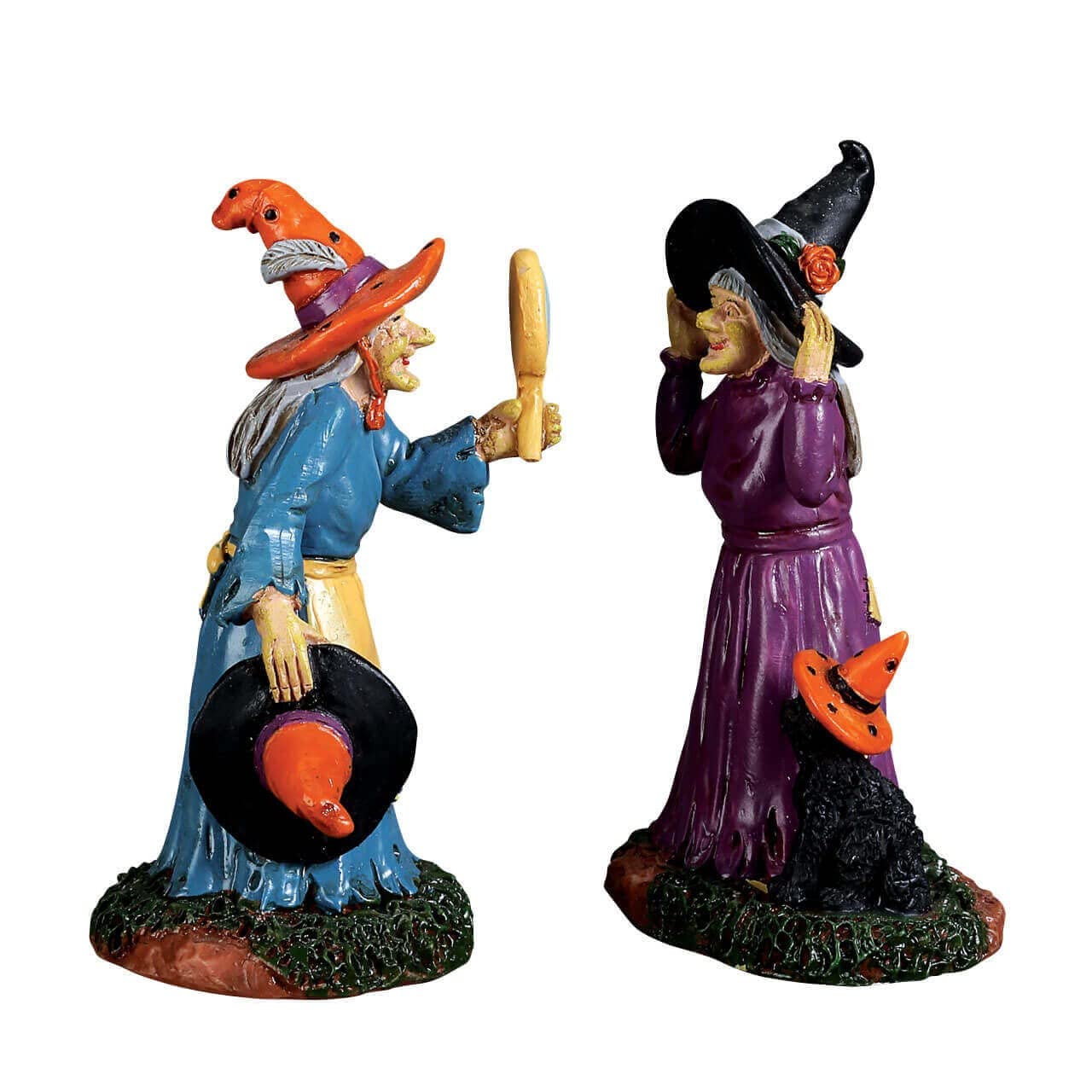 Amazon.com: Lemax Spooky Town Collection Black Cat Millinery, Set