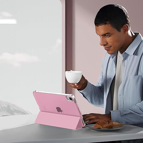 Miniatura 9 de MoKo Funda para iPad Mini 7 (A17 Pro) Generation Case 2024, iPad Mini 6 2021, funda delgada y ligera de 8.3 pulgadas de carcasa de PC con soporte de