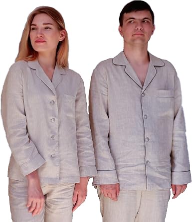 Amazon.com: Orgánica 100% cáñamo 2PC hombres ropa de dormir pijama conjunto  : Ropa, Zapatos y Joyería