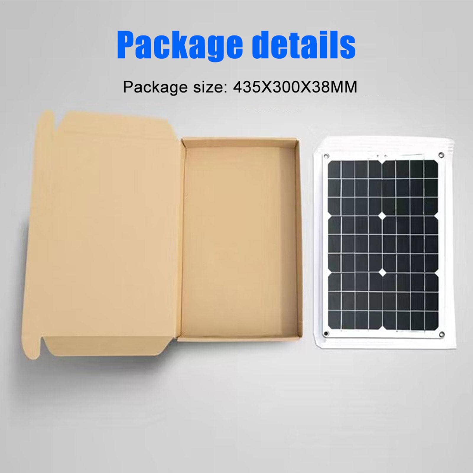 Solaranlage Komplettset Inselanlage Netzunabhängiges Kit 300W Solar Power System Solarpanel Kit, Mit 1 Wechselrichter, Solarpanel 18W 18V, Batterieklemme, DC-Krokodilklemme Solarladeregler 30A