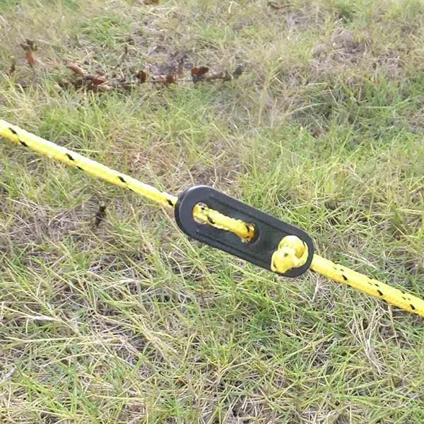 Big Shoppe Store 10Pcs Plastic Tent Guyline Bent Runners Black