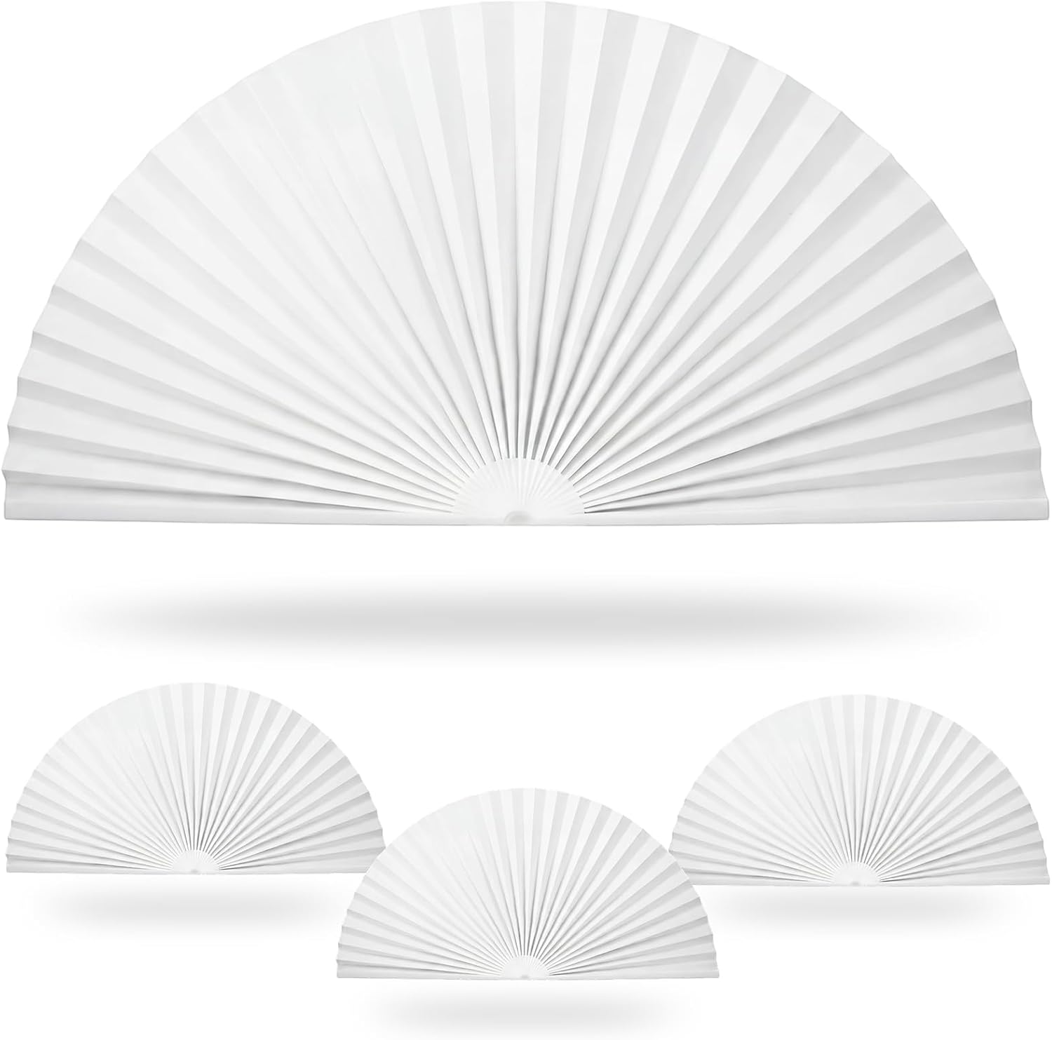4 Pcs Arch Window Shade Radius 18 Inch Half Circle Arched Non-Woven Filtering Pleated Shades Self-Adhesive Half Moon Round Window Covering Pleated Blinds for Front Door, Curtains 40%-60%