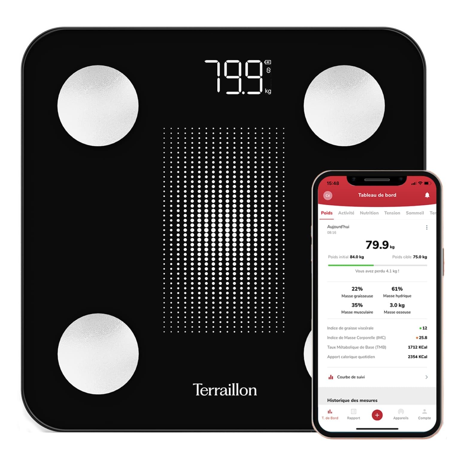 terraillon weight connect pèse-personne
