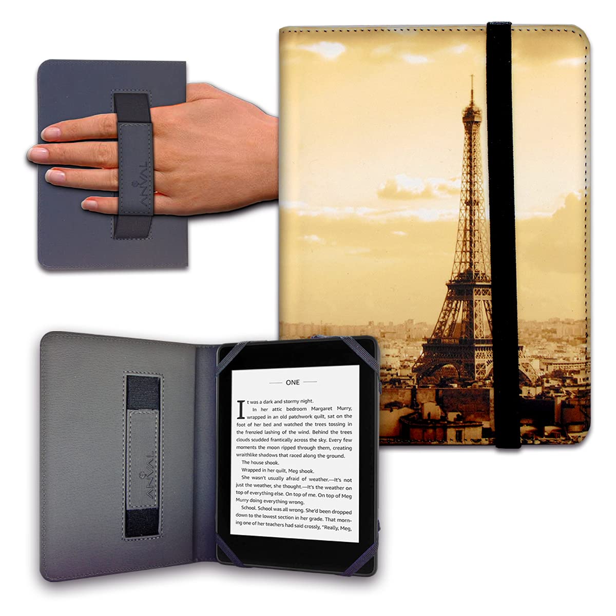 Funda para Libro electrónico eReader eBook de 6 Pulgadas - Kobo, Woxter, Tagus, BQ, Energy, SPC, Inves, Papyre, Wolder, Nolim - 6" Universal - elástico (173) — view 33