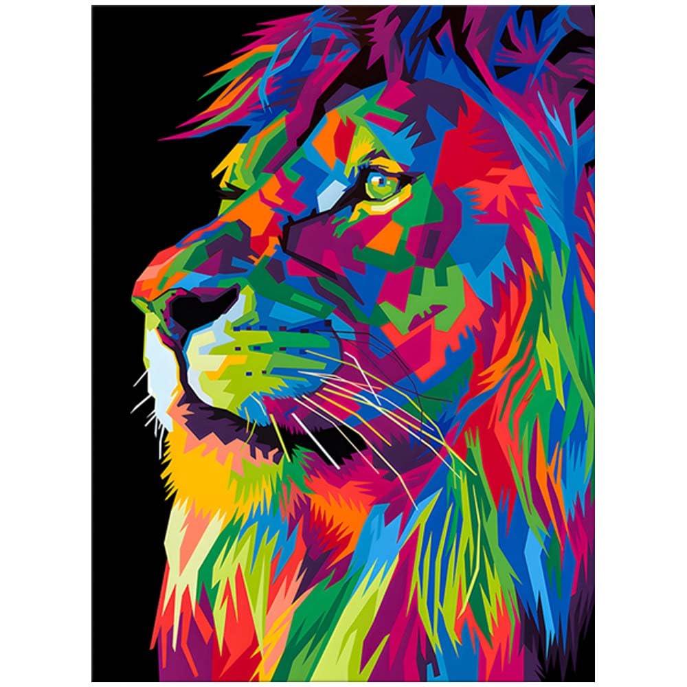 Amazon.co.jp: アートパネル ライオン 動物 W50cm H70cm アート