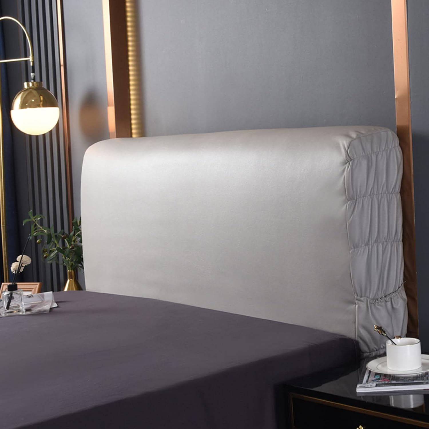 Bett Kopfteil Bezug PU Leder - Wasserdichte Abdeckung Für Kopfstütze Bis 200cm