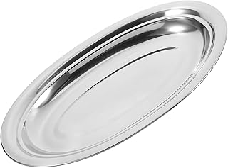 Elegant Oval Plate Steamed Fish Serving Dish Restaurant Quality Easy to Clean Home Hotel Use
