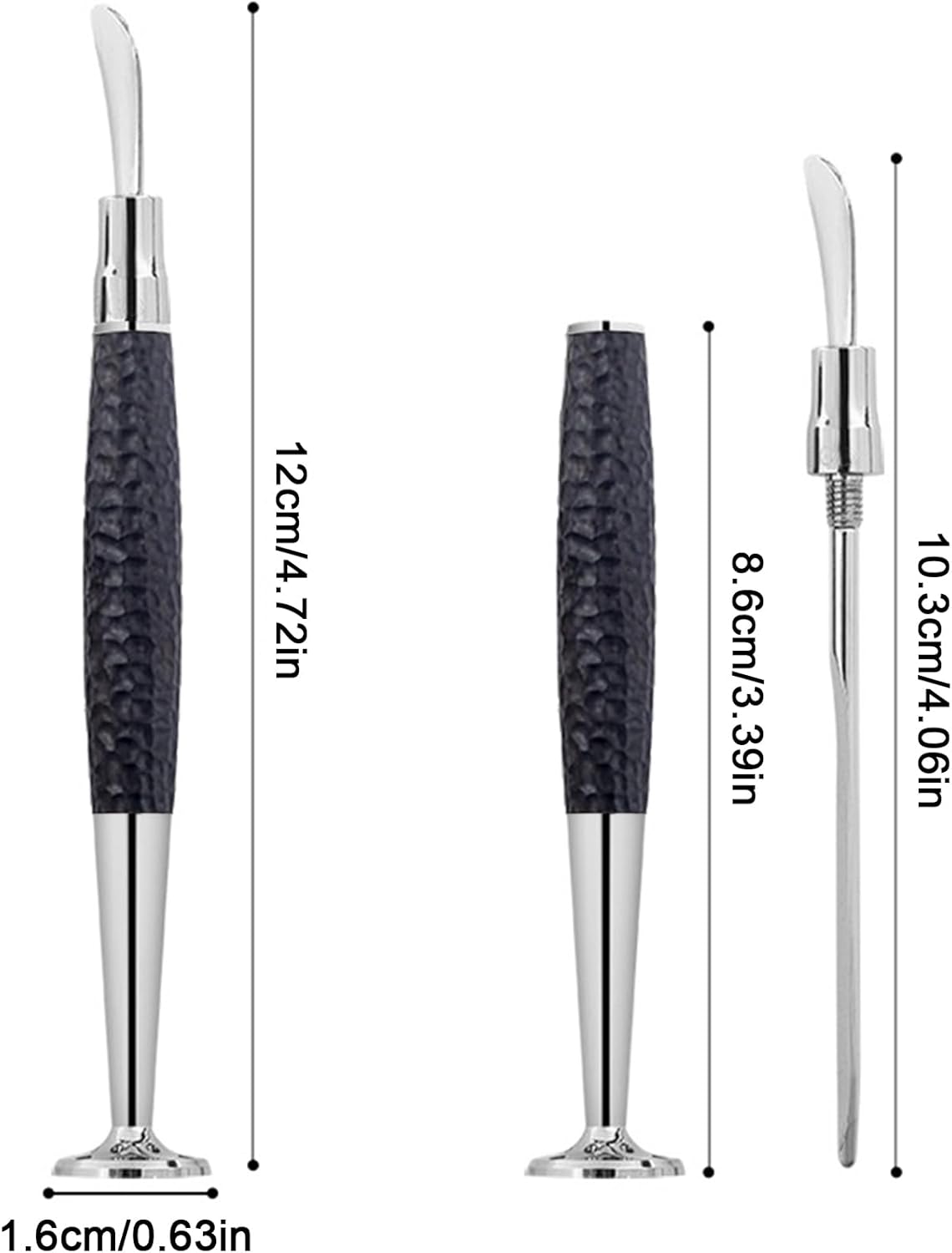 3 In 1 Pipe Cleaner Tool Cleaner Metal And Black Rosewood Tobacco Pipe Accessories Removable Portable Pokers Tool For Clean Pipe Tamper Reamer