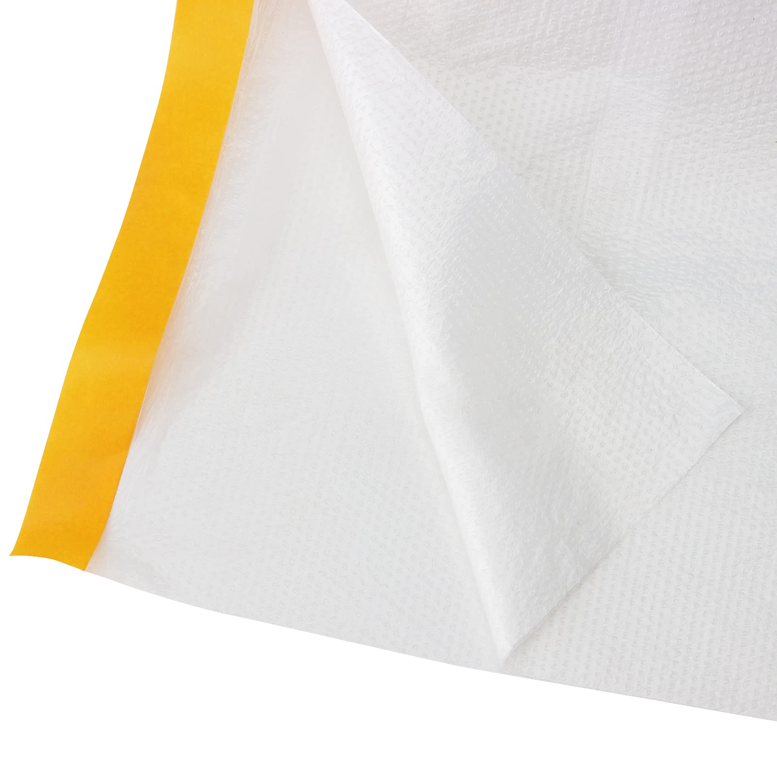 PINGEUI 10 Rotoli Pellicola Adesiva per Mascheratura, Plastica Film per Mascheratura con Nastro Adesivo, Telo Imbianchino Copritutto Protettivo per Lavori, Mobili, 55cm x 20m, 110cm x 20m