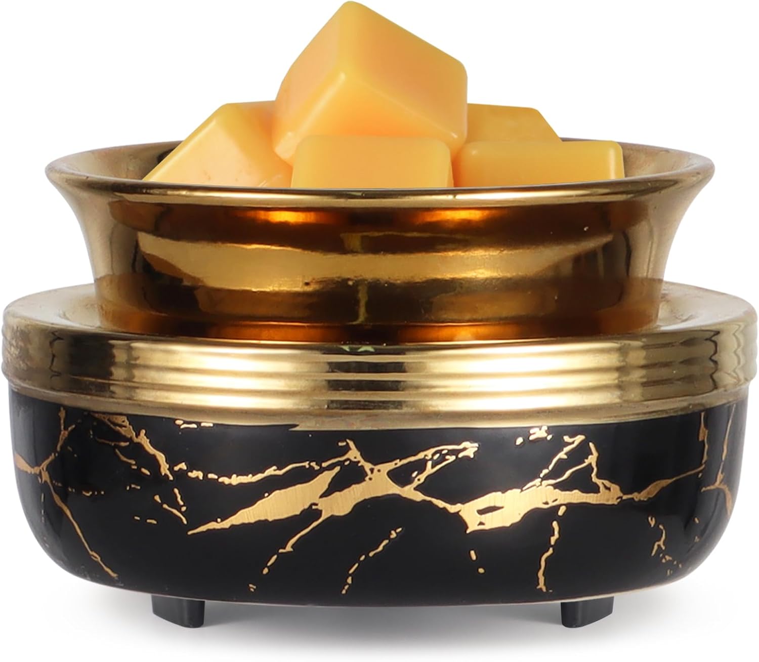 Mocosa Wax Melt Warmer for Scented Ceramic Candle Warmer Home Fragrance Wax Burner Perfect Christmas Gifts for Mom Women(Green)
